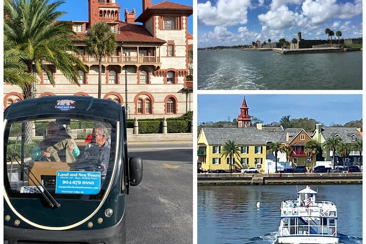 St Augustine Boat and Golf Cart Tour — Harbor Cruise and Historic Golf Cart Exploration