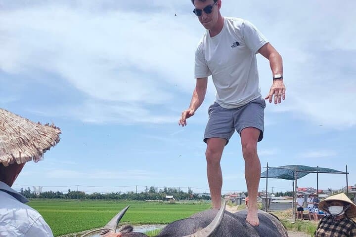 Hoi An Countryside Cycling: Buffalo Ride & Basket Boat Experience photo 3