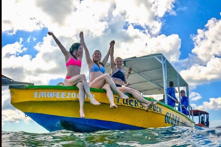 Negril Glass-Bottom Boat Tour: Snorkel Med Reef & Booby Cay photo 2