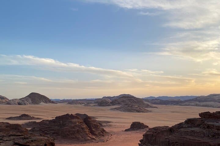 Wadi Rum Jeep Adventure: Overnight Bed & Breakfast Camp with Sunset Dunes photo 2