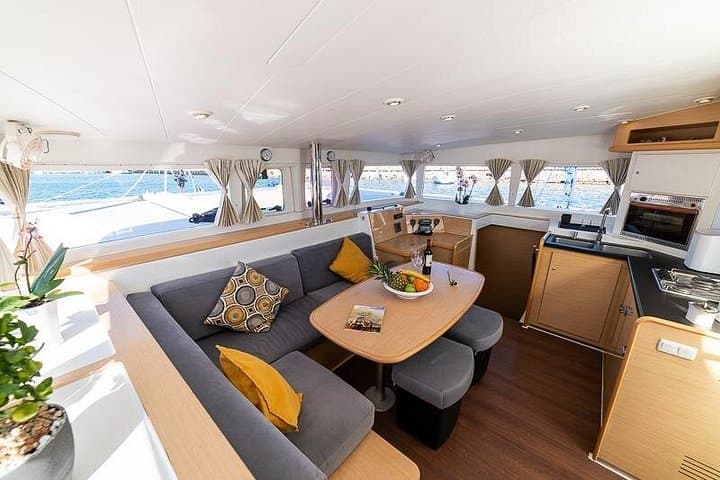 Santorini Semi-Private Catamaran Cruise with BBQ and Volcano Hot Springs photo 3