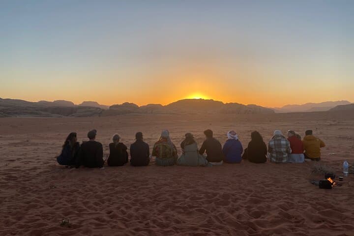 Wadi Rum Jeep Adventure: Overnight Bed & Breakfast Camp with Sunset Dunes photo 4