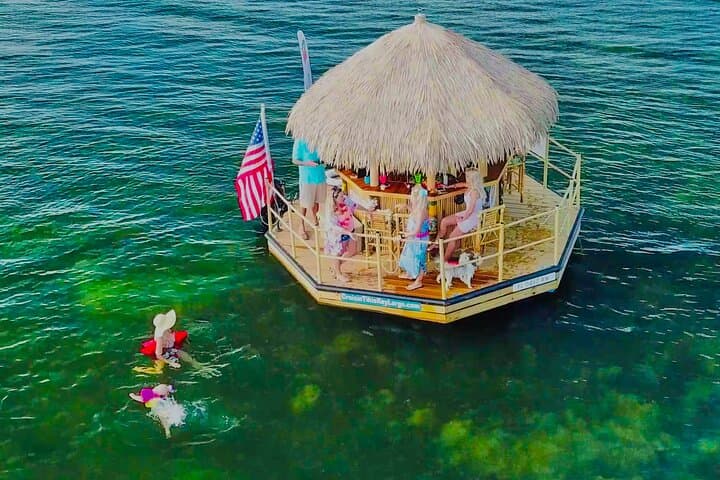Key Largo Private Tiki Boat Cruise: Floating Tiki Bar & Swim Stop photo 2