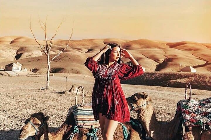 Sunset Camel Ride and Dinner in Agafay Desert from Marrakech photo 2