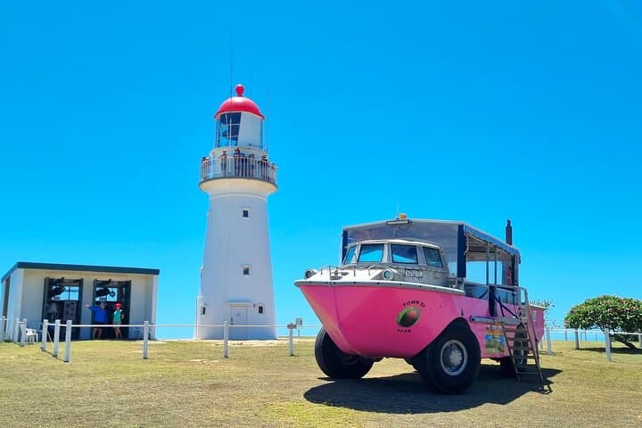 1770 LARC Amphibious Full-Day Tour: Bustard Head Lightstation & Sandboarding