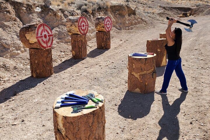 Axes, Arrows and Bullets: Las Vegas Combo Package for Shooting, Archery and Axe Throwing photo 2