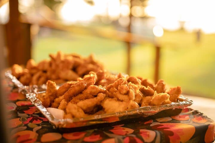 Norfolk Island Fish Fry: Orn Dar Cliff Clifftop Sunset Feast