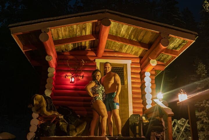 Private Wilderness Sauna Evening Near Rovaniemi — Midnight Sun & Aurora Lake Sauna photo 2