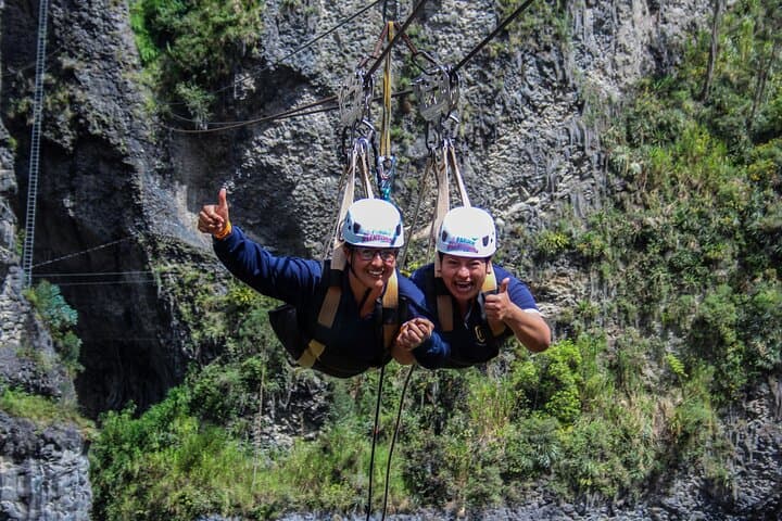 350m Zip Line Over Baños Canyon: Fast Ride with Sweeping Views photo 4