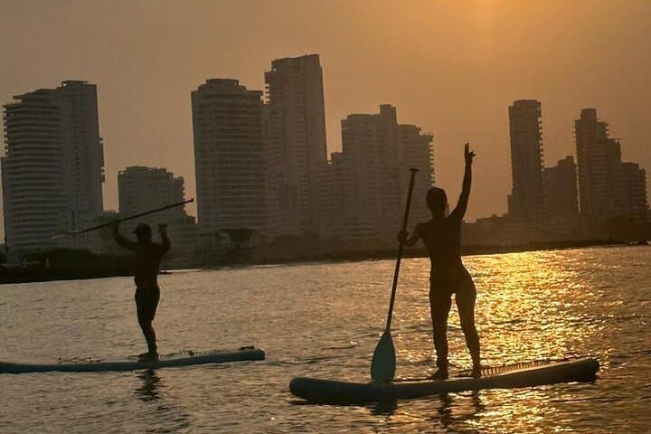 Cartagena Glow Paddleboard Sunset Tour — LED Night Paddle in the Bay photo 6