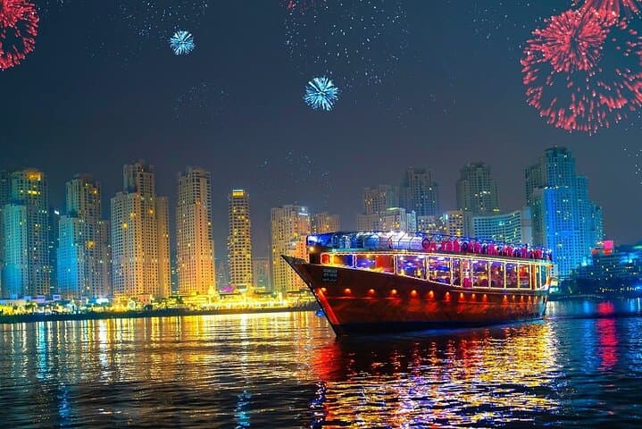Evening Dhow Cruise Dinner on Dubai Creek — Historic Lights & Buffet photo 2
