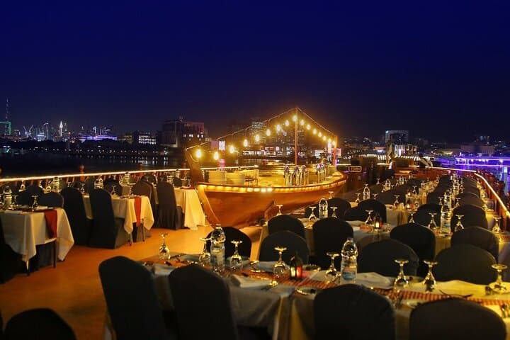 Evening Dhow Dinner Cruise in Dubai Marina: Skyline Lights, BBQ Buffet & Live Entertainment photo 2