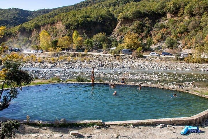 Benja Thermal Baths, Langarica Canyon & Këlcyrë Waterfall Day Trip from Sarandë