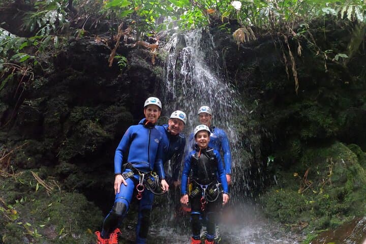 Canyoning in Ribeira da Salga: 7 Waterfalls, Jumps and an 18m Rappel on São Miguel