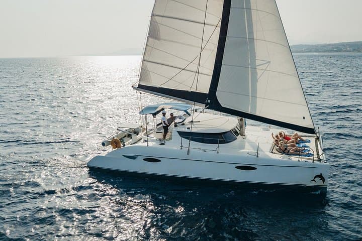 Private Catamaran Daytrip to Lindos & Blue Lagoon — Rhodes Luxury Cruise with Lunch photo 2