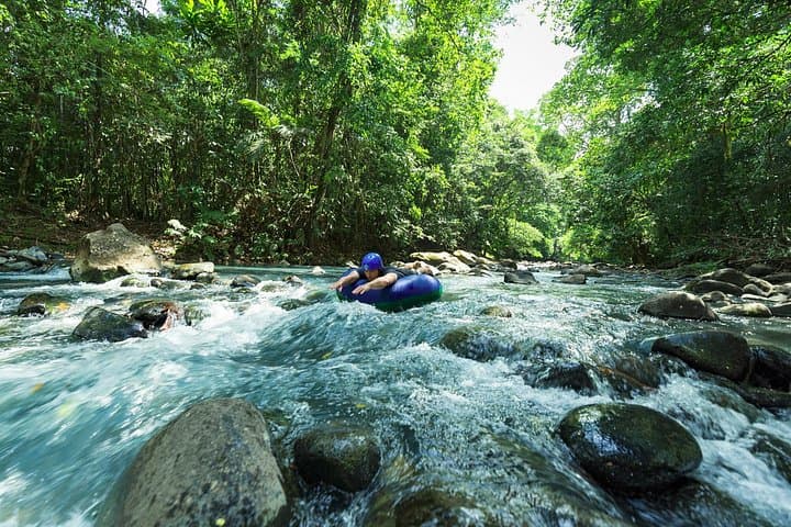 Rio Celeste & Tenorio Adventure Day: Hike to the Blue Waterfall and River Tubing from La Fortuna photo 1