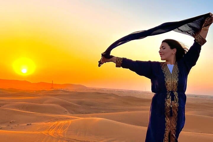 Dubai Sunset Desert Safari: Dune Bashing, Camel Rides & 5-Star BBQ