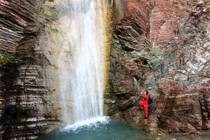 Shengjergj Waterfall Private Tour from Tirana: Swim, Hike and Village Sights