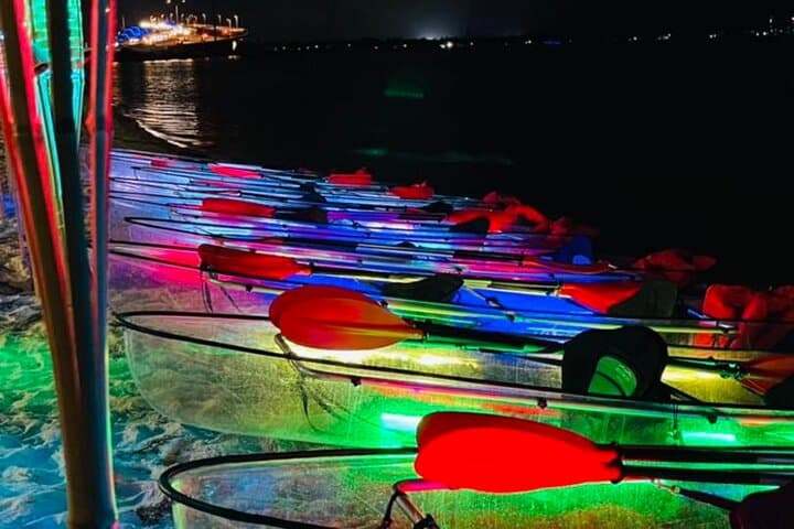 Paddle n Glow: Night Clear-Kayak Adventure in Panama City Beach Bay
