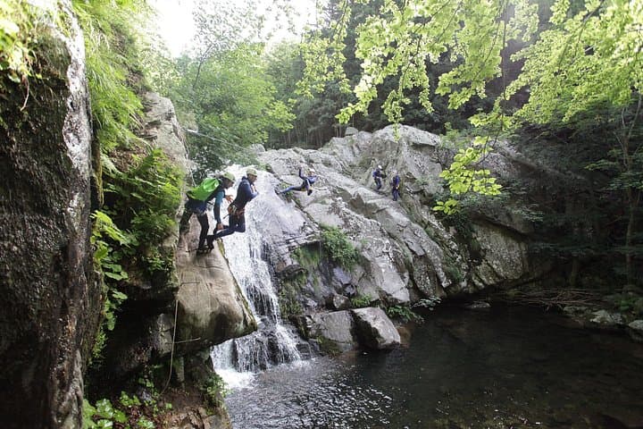 Aero Besorgues Canyoning Half-Day: Ziplines, Jumps & Water Slides in Ardèche