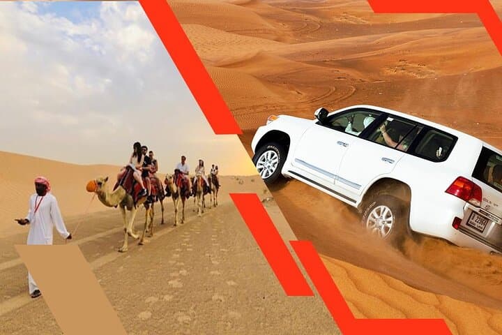 Al Awir Morning Desert Safari with Camel Ride — Sunrise Dune Bashing & Sandboarding photo 1