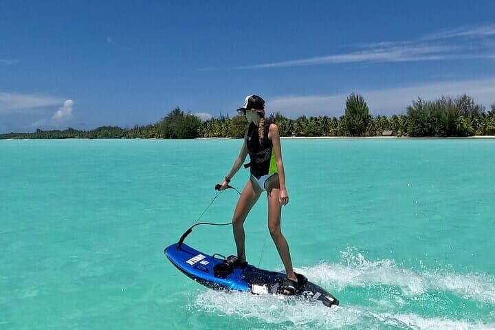 JetSurf Lessons in Bora Bora: Private Motorized Surfboard Adventure in the Lagoon photo 4