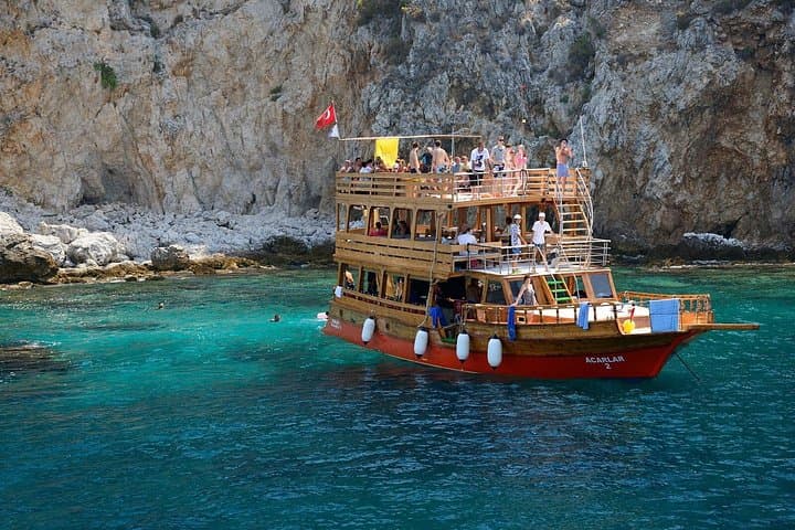 Alanya Coastal Relaxing Boat Trip: Lunch, Swim & Mediterranean Views photo 3