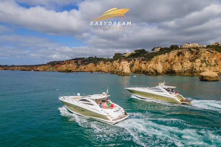 Luxury Private Full-Day Yacht Cruise Along the Algarve Coast
