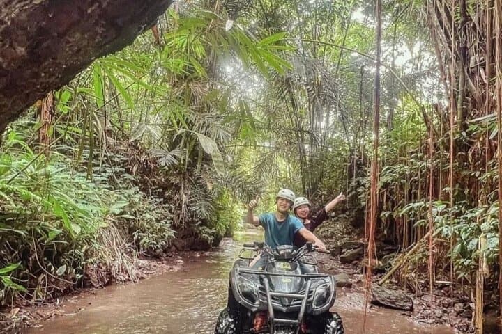 Ubud ATV Quad Bike, Kanto Lampo Waterfall & Ayung River Rafting with Optional Blue Lagoon Snorkel