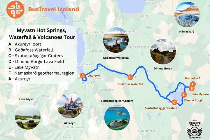 Lake Mývatn, Hot-Springs & Goðafoss Waterfall Day Tour from Akureyri photo 3