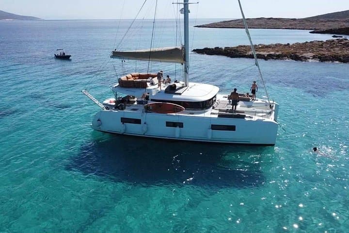Full-Day Paros Catamaran Cruise: Blue Lagoon, Tripiti Cave & Farangas Beach photo 3