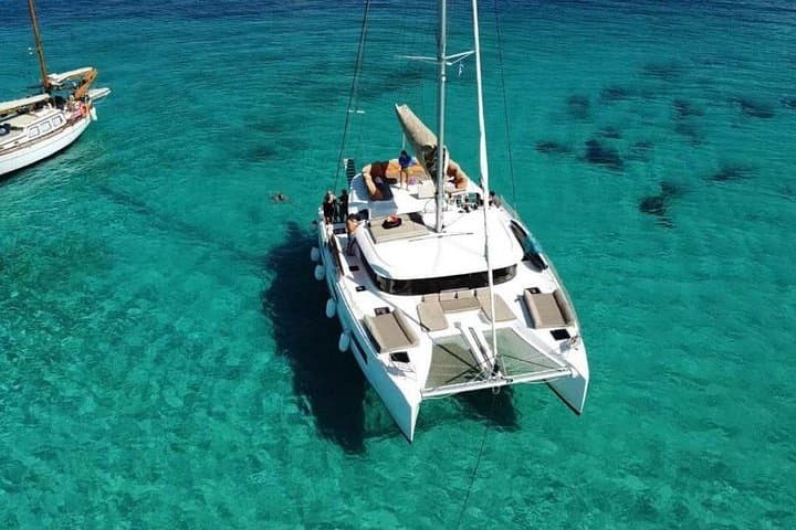 Full-Day Paros Catamaran Cruise: Blue Lagoon, Tripiti Cave & Farangas Beach photo 2