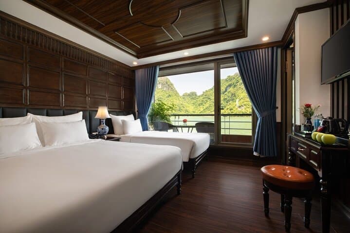 3-Day Luxury Halong & Lan Ha Bay Cruise with Private Balcony Cabin photo 5