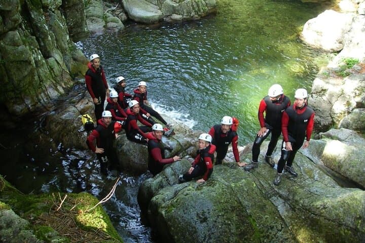 Half-Day Canyon Borne Canyoning in Ardèche — Jumps, Slides & River Pools photo 2