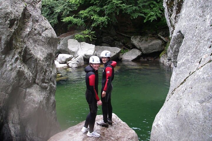 Half-Day Canyon Borne Canyoning in Ardèche — Jumps, Slides & River Pools photo 5