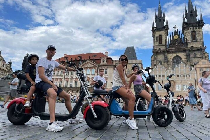 Private Guided E-Scooter Tour Prague: Explore Old Town to Castle by Electric Scooter