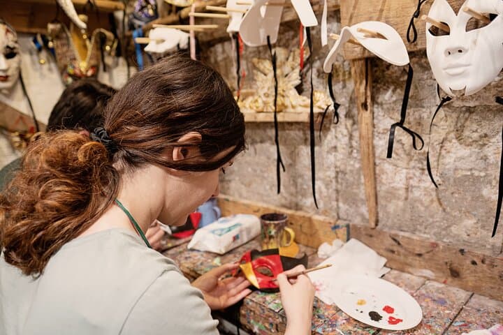Venice Carnival Mask Decoration Workshop at Casanova's Prison near St. Mark's photo 2