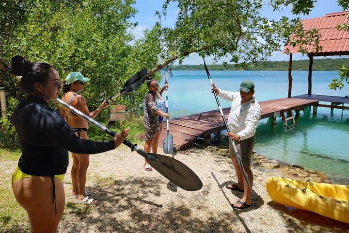 Bacalar Experience from Riviera Maya: Lagoon Ponton Tour, Kayak & Fort San Felipe Day Trip photo 3