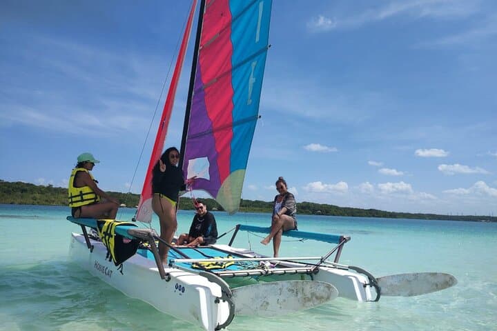 Bacalar Experience from Riviera Maya: Lagoon Ponton Tour, Kayak & Fort San Felipe Day Trip photo 4
