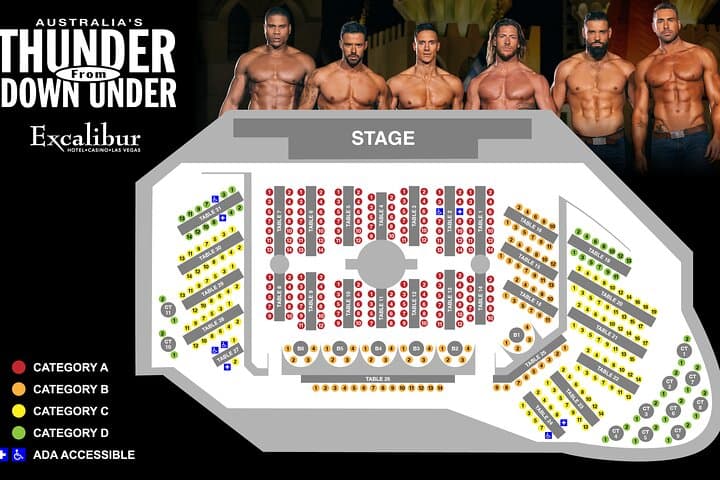 Thunder from Down Under: High-Energy Male Revue at Excalibur Las Vegas photo 4
