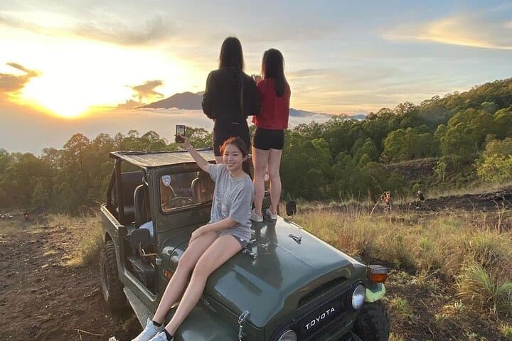 Mount Batur Sunrise by 4WD Jeep: Black Lava Fields and Natural Hotspring in a Day photo 2