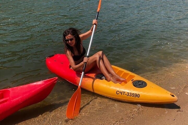Double Kayak on San Juan Reservoir: Cove-Hopping and Swim Stops from Madrid photo 4