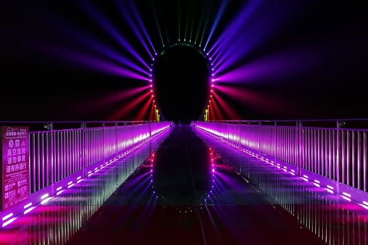 Sunset Glass Skywalk at Huangteng Gorge — Private Evening Tour from Guangzhou photo 2