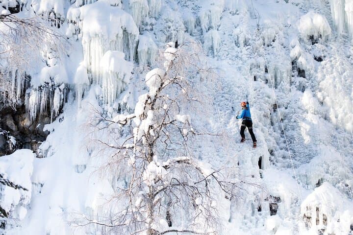 Half-Day Ice Climbing in Pyhä Lapland: Guided Tajukangas Ascents photo 2