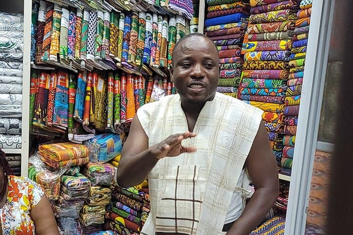 Accra Half-Day Fabric & Batik Tour — Makola Market Textile Experience photo 6