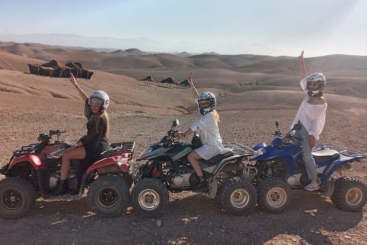 Agafay Desert Quad and Camel Ride with Berber Dinner Show — Sunset Quad Biking from Marrakech photo 3