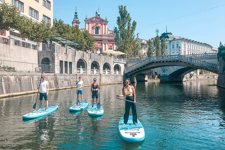 Stand-Up Paddleboarding Through Ljubljana: 2-Hour Lesson & City River Tour photo 3
