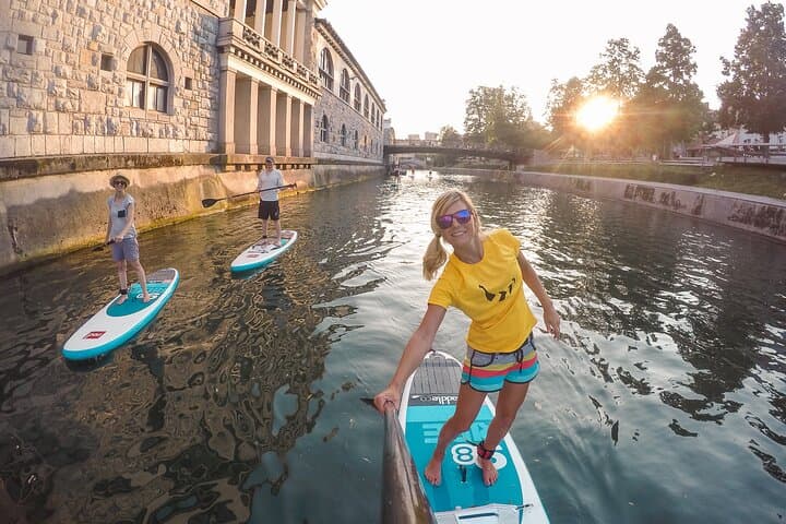 Stand-Up Paddleboarding Through Ljubljana: 2-Hour Lesson & City River Tour
