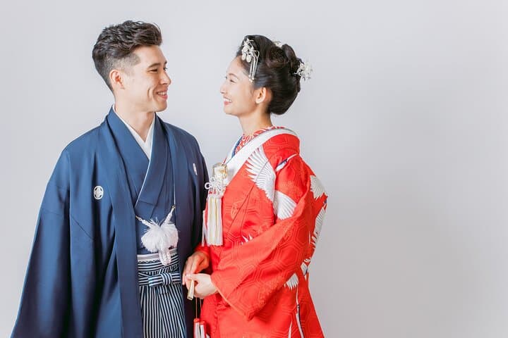 Ginza Kimono Wedding Photo Plan — Studio Portraits & Authentic Kimono Rental in Tokyo