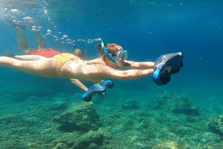 Sea Scooter Snorkel at Cala Moresca — Golfo Aranci Seabed Explorer